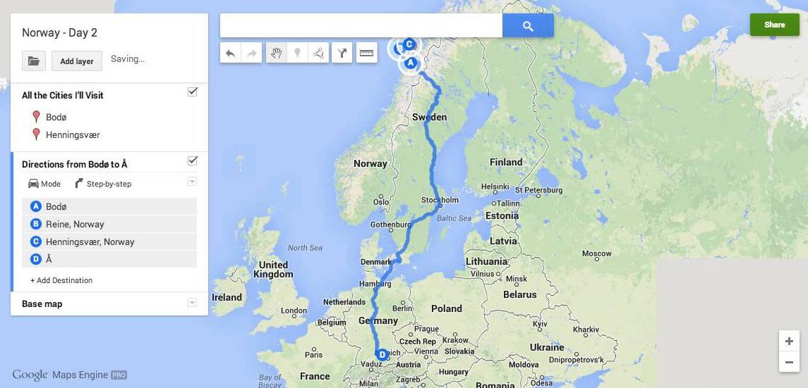 Custom Google Maps directions