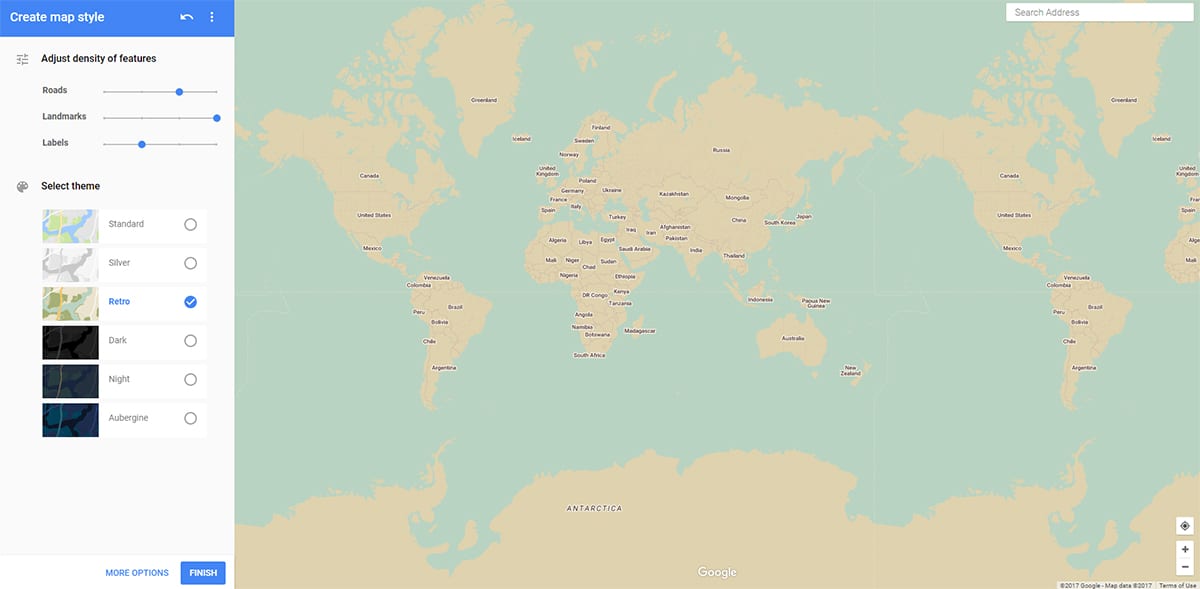 Map Style with Google