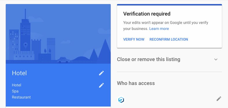 Google My Business Verification