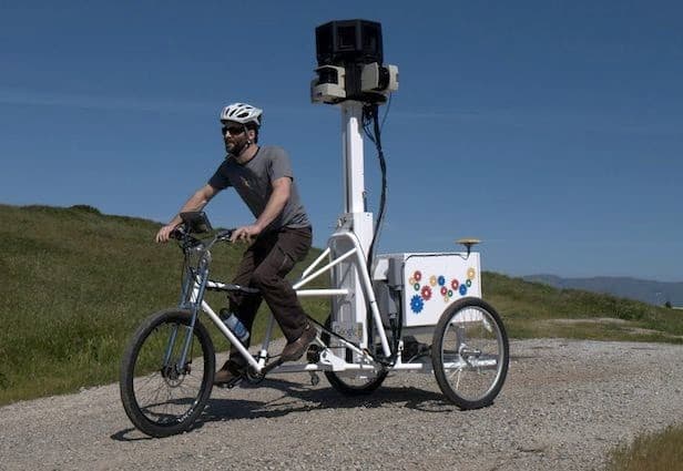 A Google Trike operated by a Google Employee