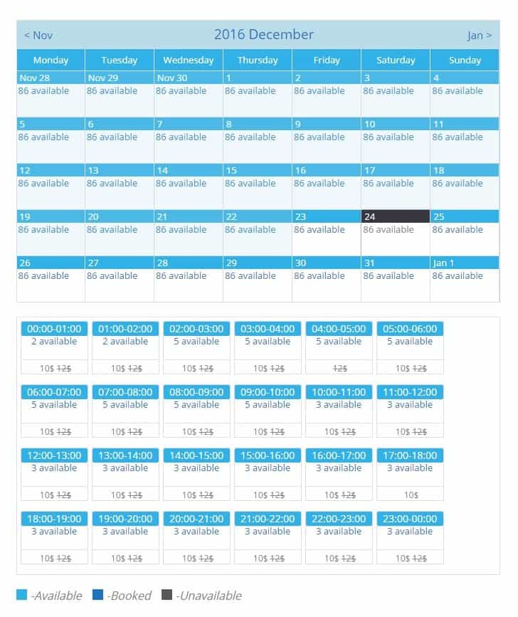 Booking Calendar by WpDevArt