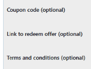 Offer optional