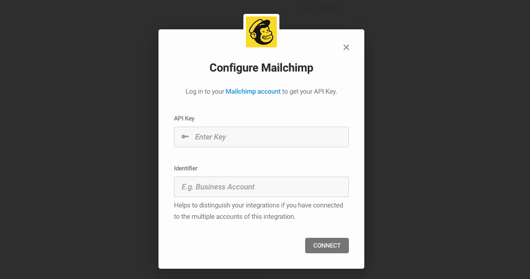 Configure Mailchimp