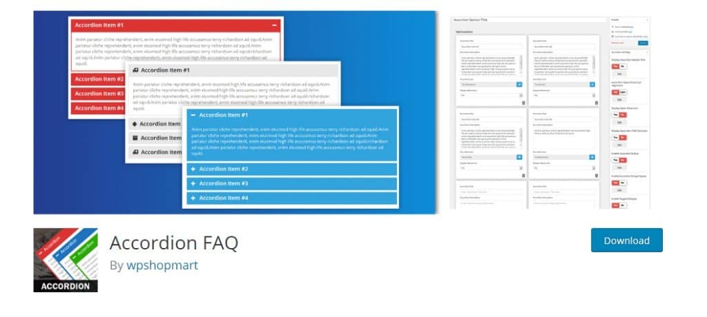 Accordion FAQ WordPress
