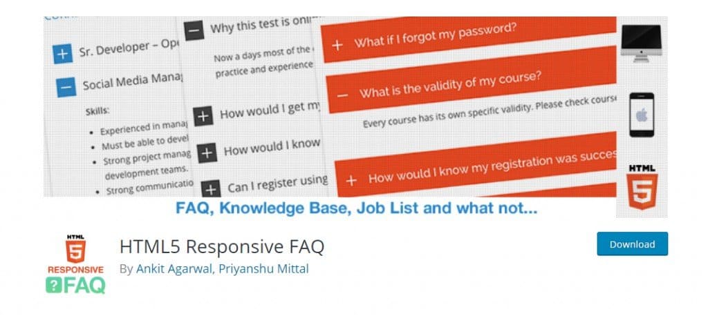 HTML5 Responsive FAQ