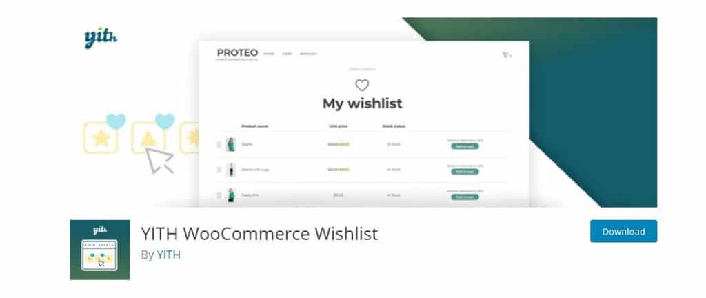 YITH WooCommerce Wishlist