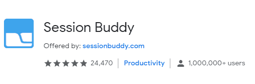Session Buddy- Tab Management Extension