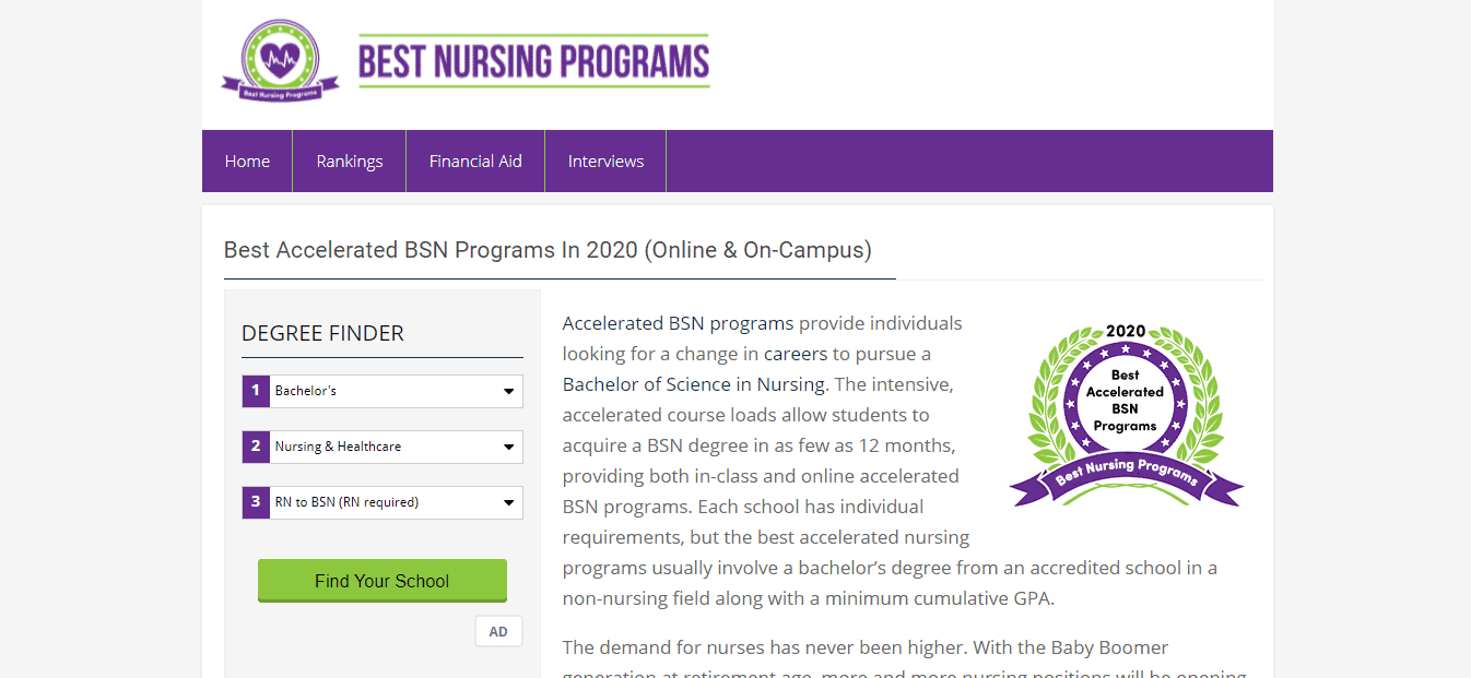Best Nursing Programs 
