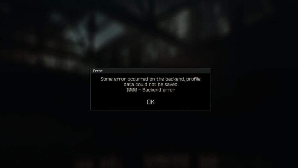 Why Does Escape from Tarkov Show a Backend Error?