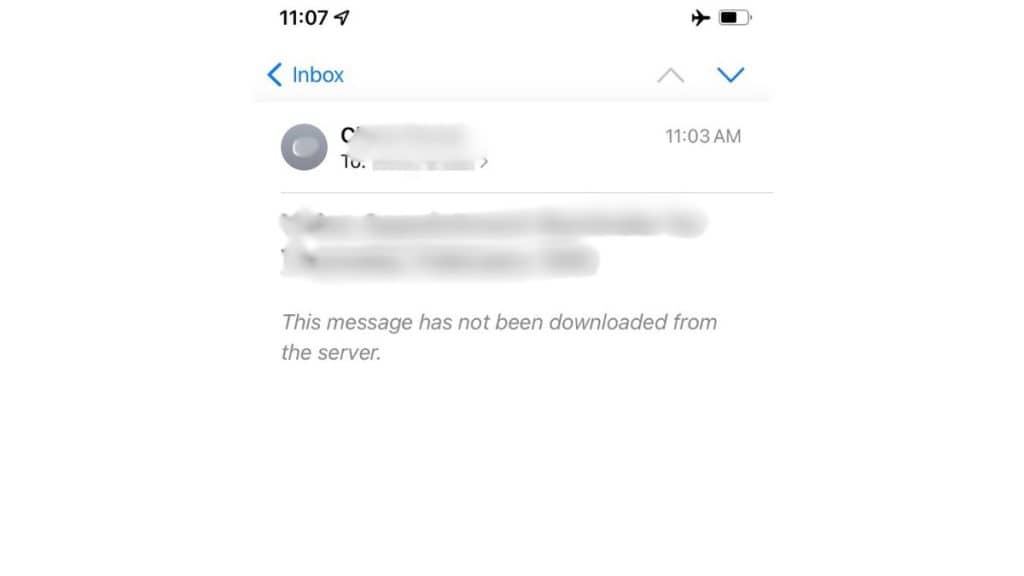 What Does "This Message Has Not Been Downloaded from the Server" Mean?