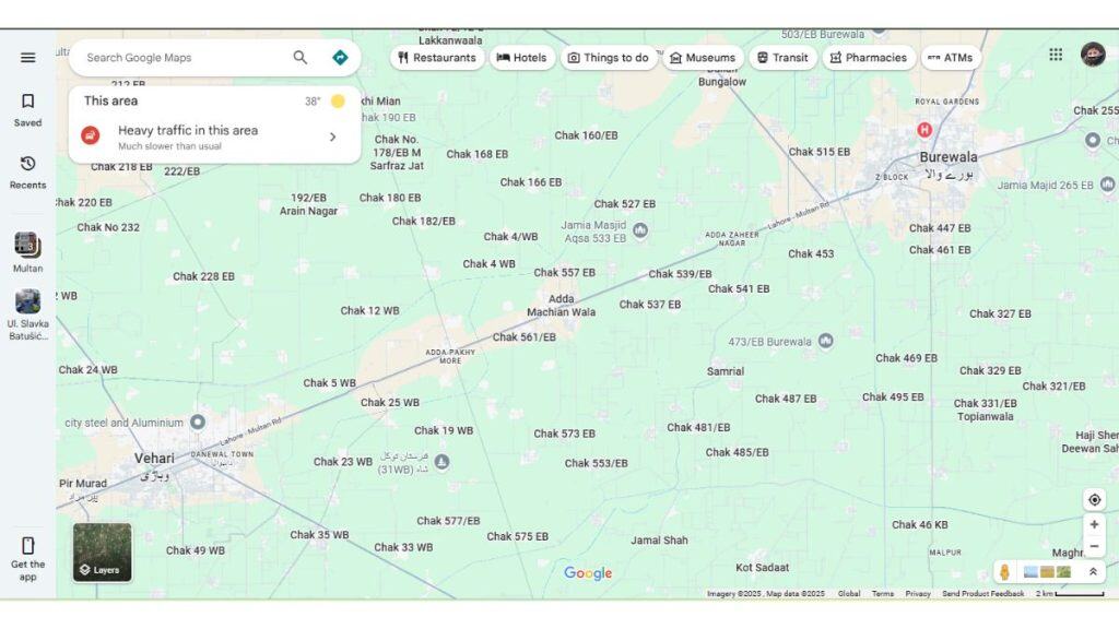 Go to Google Maps in your web browser.