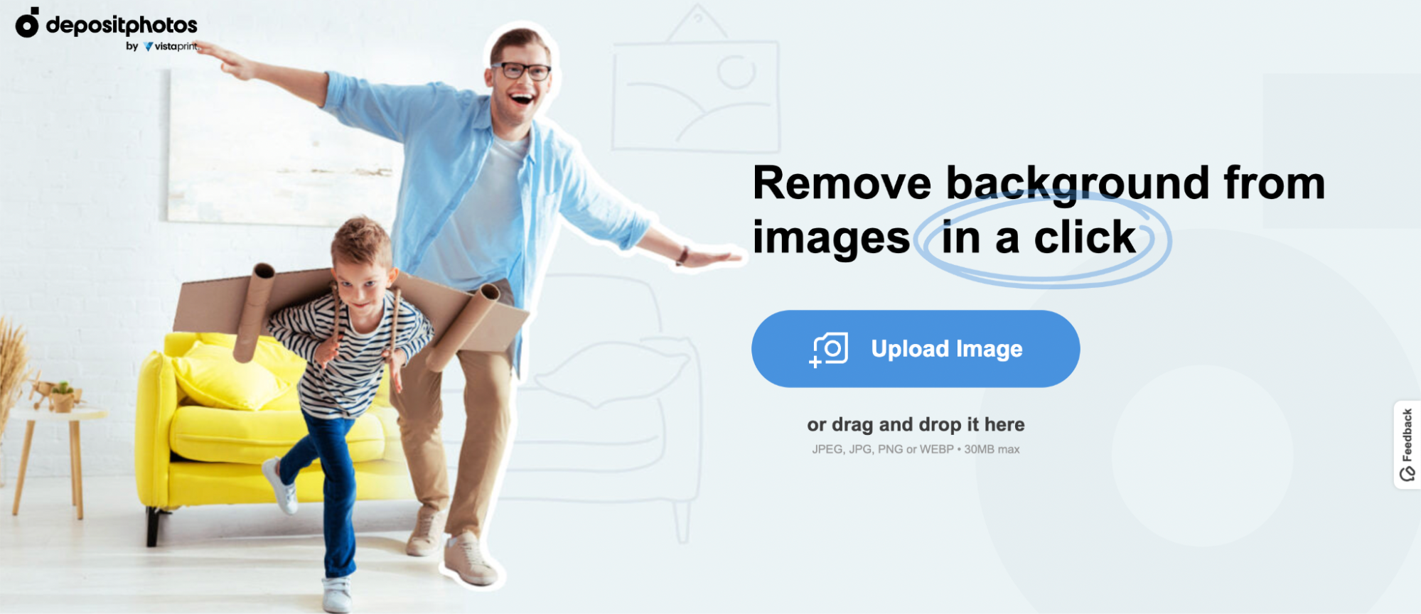 Hero image of DepositPhotos Background Remover