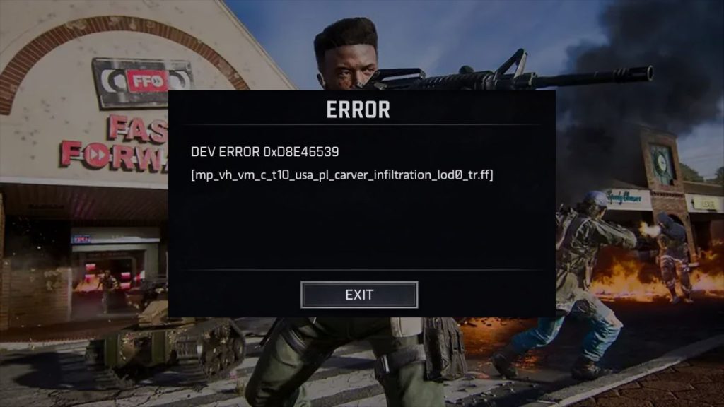 What Is DEVERROR 0xDBE46539 in BO6 on PS5
